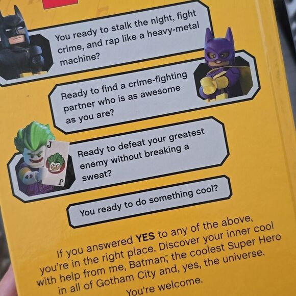 Batman's Guide to Being Cool Book Lego Funny Witty Kids ages 7+ - Picture 2 of 6